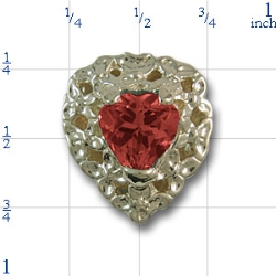 rhrt115 garnet Bracelet Slide 